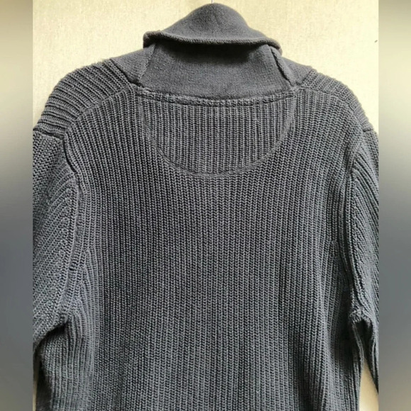 Point zero cowl v neck black  label chunky sweater Sz M - Picture 8 of 14
